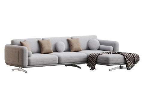 Corner sofa F125 3D Model