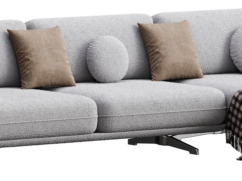 Corner sofa F125 3D Model