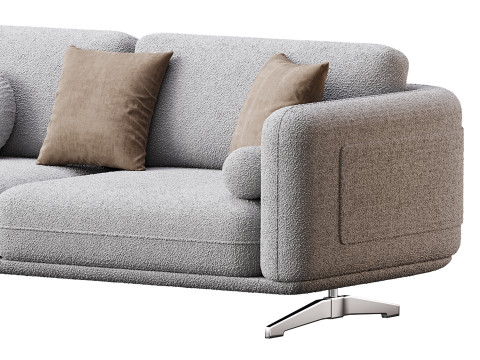 Corner sofa F125 3D Model