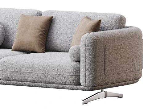 Corner sofa F125 3D Model