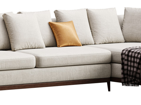 Corner sofa F205 by Delavega Modello 3D