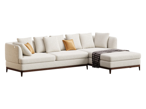 Corner sofa F205 by Delavega Modello 3D