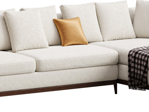 Corner sofa F205 by Delavega Modello 3D