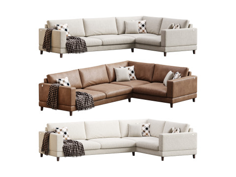 Corner sofa FP111 by Delavega 3D Model