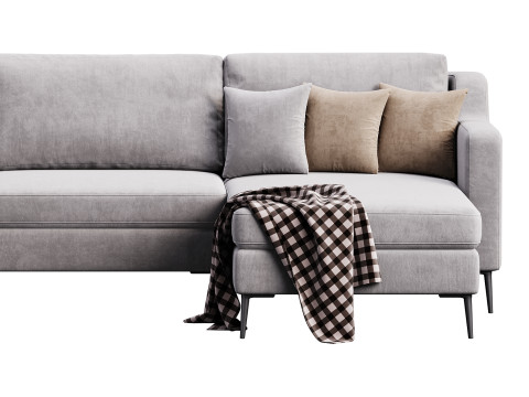 Corner sofa Halle L by Delavega 3D Model