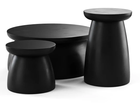 Japandi Design Beige Color 3D Model