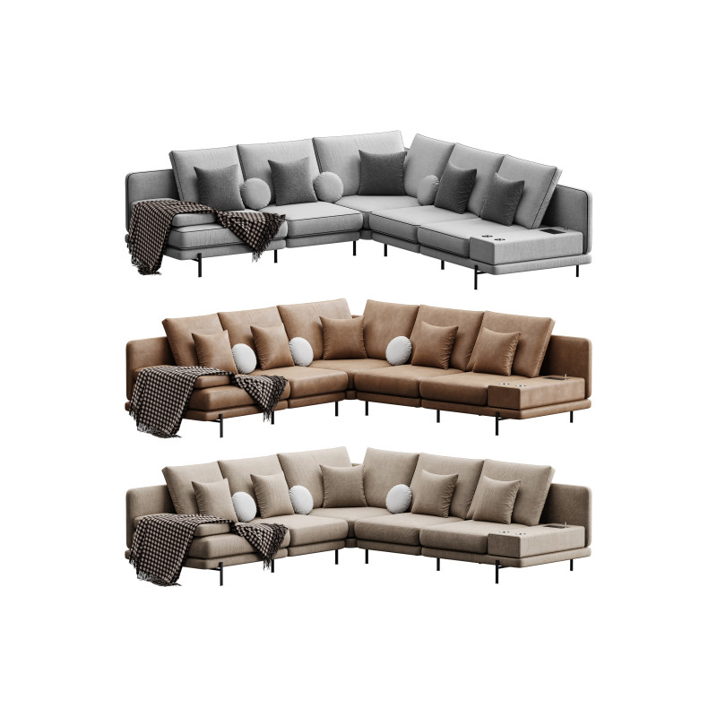 TIRANDO SOFA 2 3D 模型 .c4d .max .obj .3ds .fbx .stl .blend 