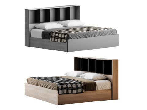 April Bed Set with Chest of Drawers Modèle 3D