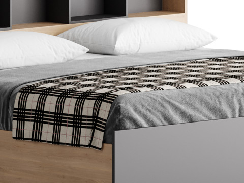 April Bed Set with Chest of Drawers 3Dモデル