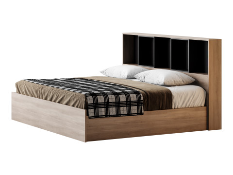 April Bed Set with Chest of Drawers 3Dモデル