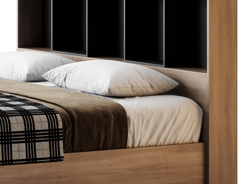 April Bed Set with Chest of Drawers 3Dモデル
