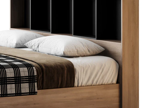 Bettgarnitur &bdquo;April&ldquo; mit Kommode 3D Modell