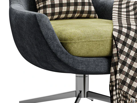 BRUNE lounge arimchair 3D Model