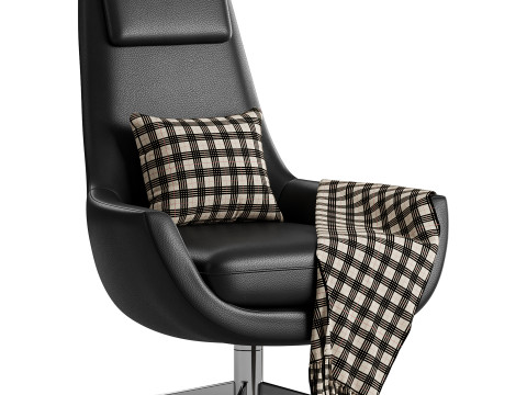 BRUNE lounge arimchair 3D Model