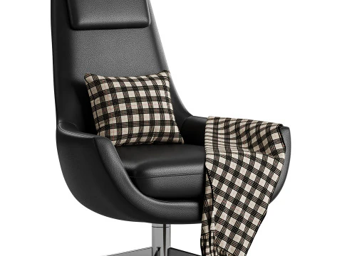 BRUNE lounge arimchair 3D Model