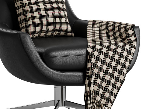 BRUNE lounge arimchair 3D Model