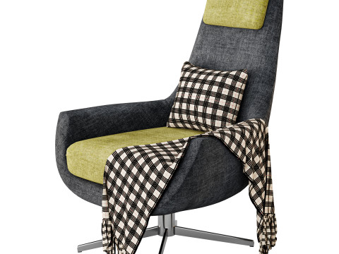 BRUNE lounge arimchair 3D Model