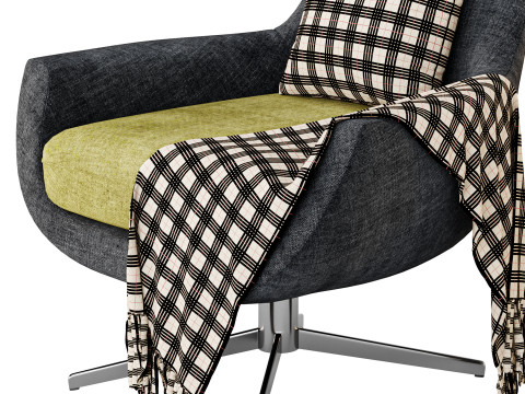 BRUNE lounge arimchair 3D Model