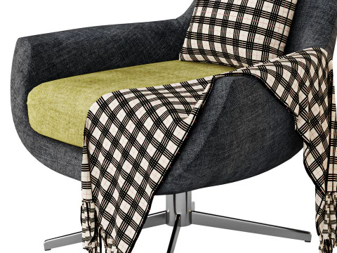 BRUNE lounge arimchair 3D Model