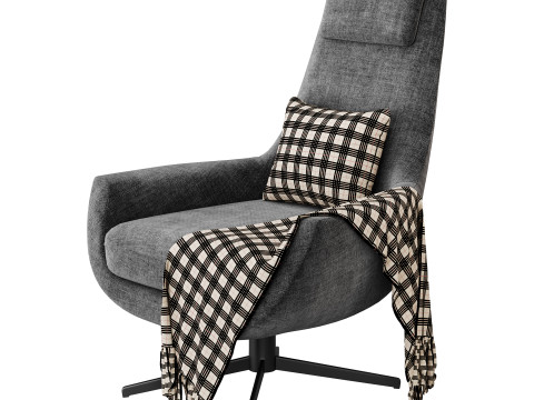 BRUNE lounge arimchair 3D Model