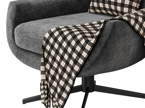BRUNE lounge arimchair 3D Model