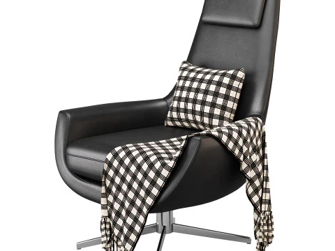 BRUNE lounge arimchair 3D Model