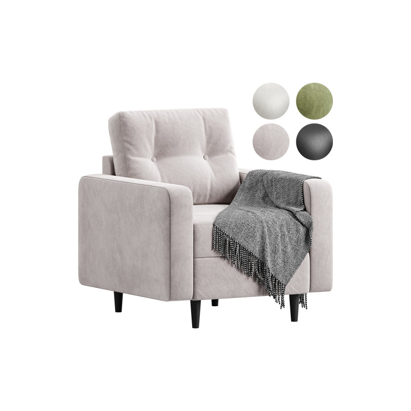 Deans armchair leather Model 3D .c4d .max .obj .3ds .fbx .stl .blend 