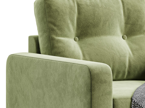 Deans armchair leather Model 3D