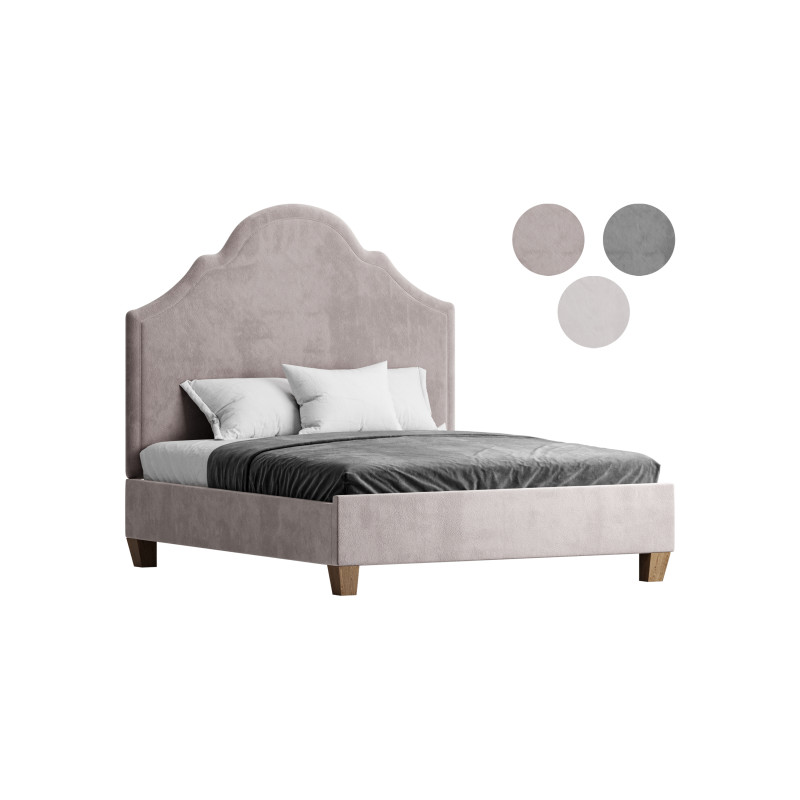 Double bed Guss P Model 3D .c4d .max .obj .3ds .fbx .stl .blend 