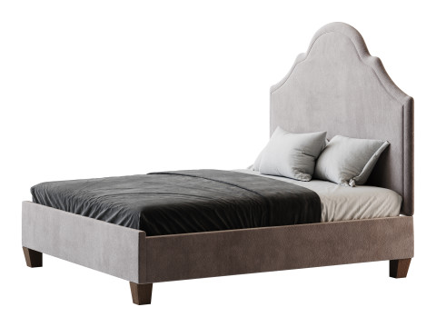 Double bed Guss P Model 3D