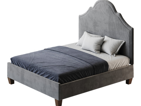 Double bed Guss P Model 3D