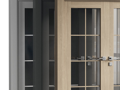 Double doors Belldinni Modern Interior Door Modelo 3D