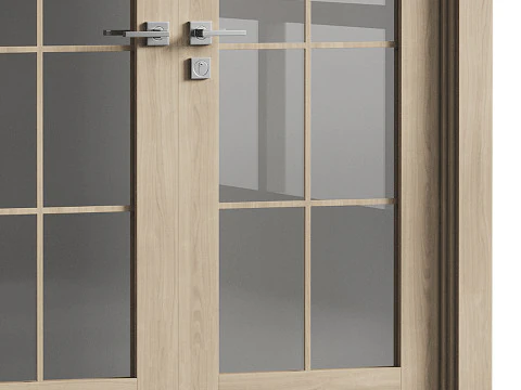 Double doors Belldinni Modern Interior Door 3D Model