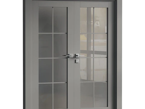 Double doors Belldinni Modern Interior Door 3D Model