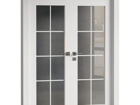 Double doors Belldinni Modern Interior Door 3D Model
