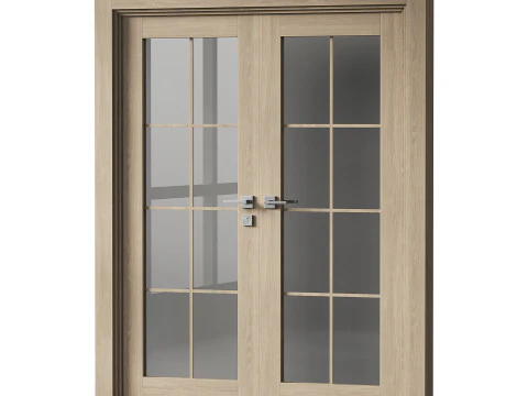 Double doors Belldinni Modern Interior Door 3D Model