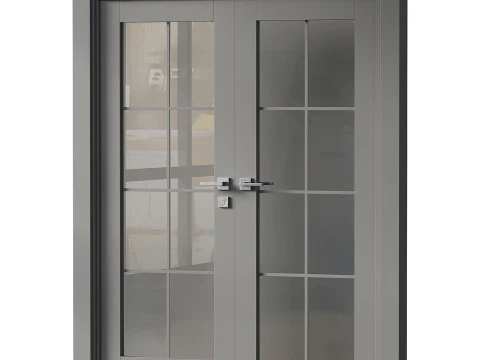 Double doors Belldinni Modern Interior Door 3D Model
