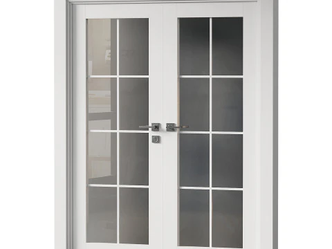 Double doors Belldinni Modern Interior Door 3D Model