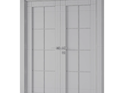 Double doors Belldinni Modern Interior Door 3D Model