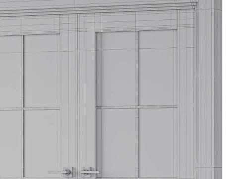 Double doors Belldinni Modern Interior Door 3D Model