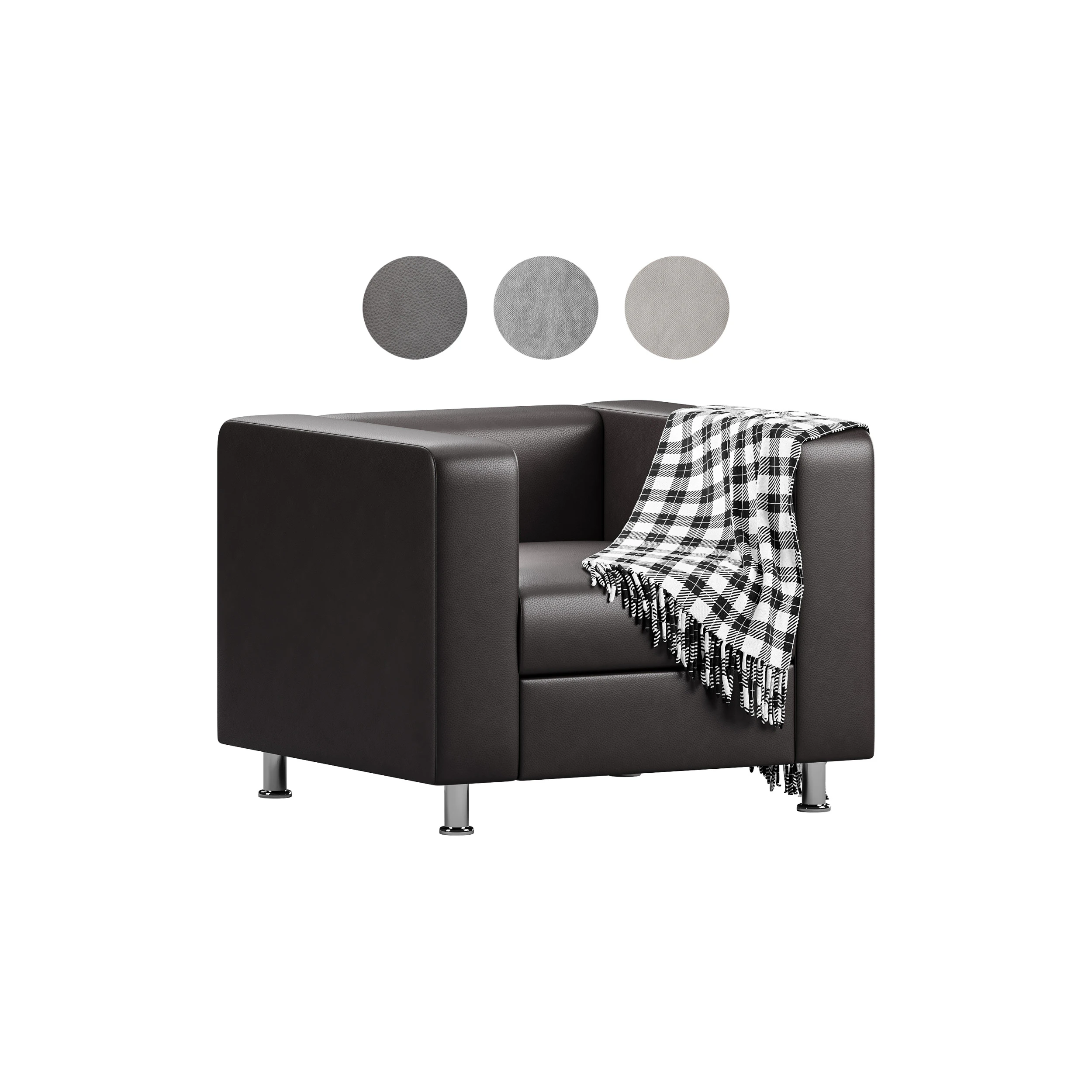 Erwins armchair leather 3D Model .c4d .max .obj .3ds .fbx .stl .blend 