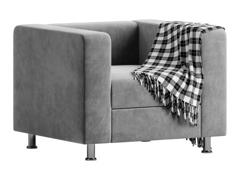 Erwins armchair leather Model 3D