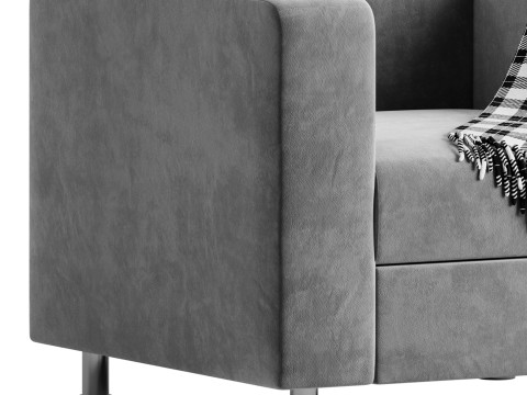 Erwins armchair leather Model 3D
