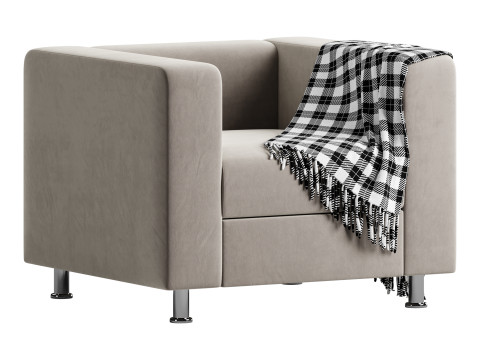 Erwins armchair leather Model 3D