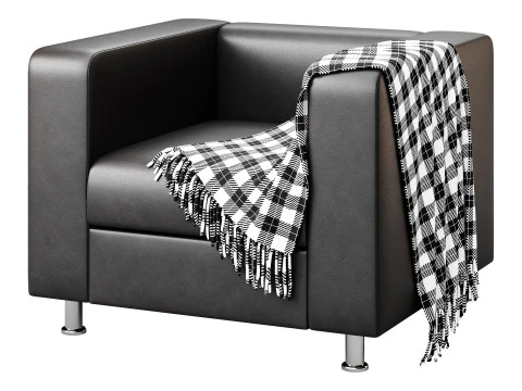 Erwins armchair leather 3D Model