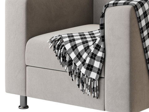 Erwins armchair leather Model 3D