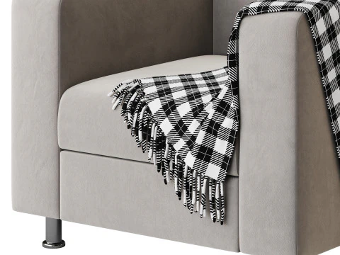 Erwins armchair leather 3D Model