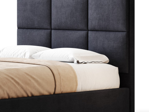 Flair 3-Piece Full Bed - Grey 3D Model