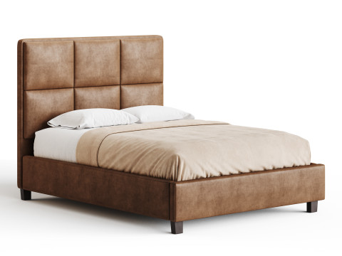 Flair 3-Piece Full Bed - Grey 3D Model