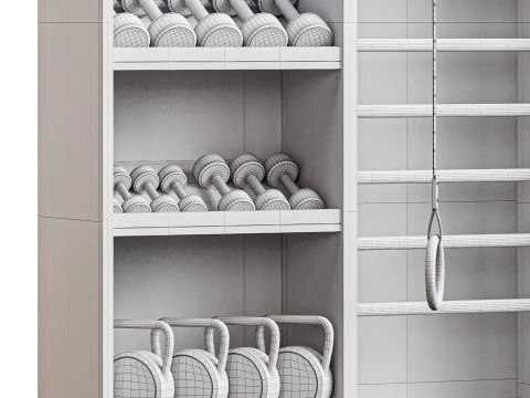 Gym equipment 03 3D Model